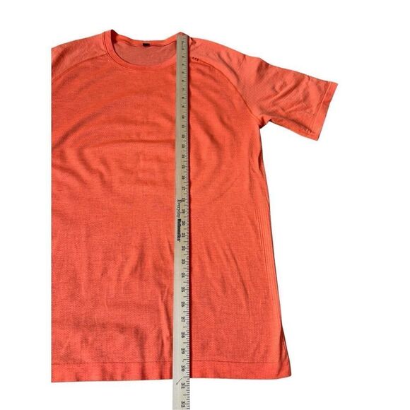LuLuLemon Metal Vent Tech Short Sleeve Shirt Tee size XL Orange Athletic - Picture 7 of 12